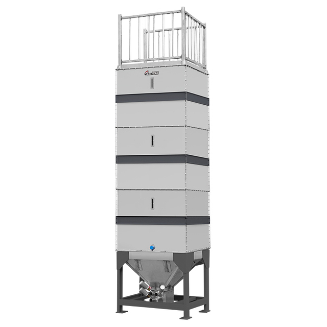 Silo cuadrado ensamblado
